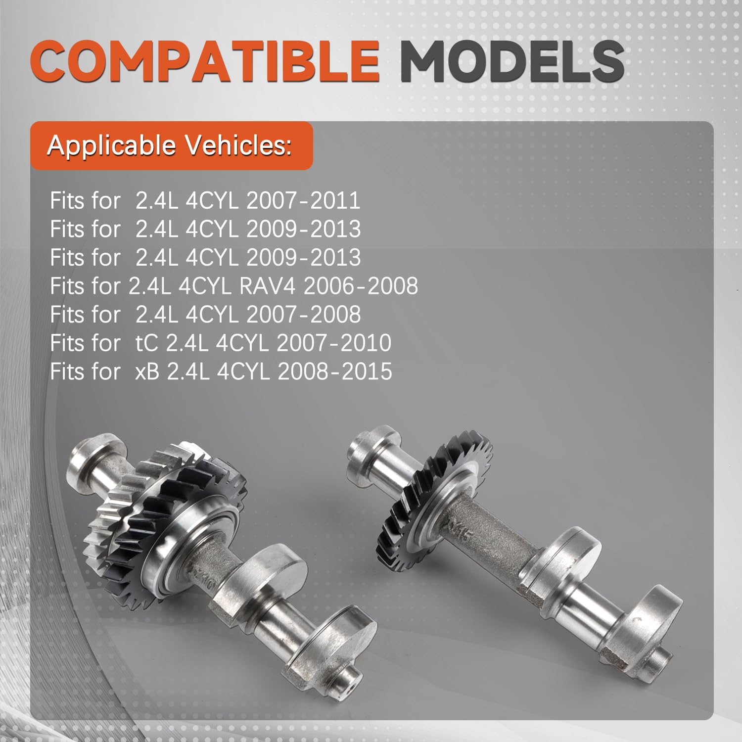 Amazon.com: 13601-28021 13602-28020 2pcs Engine Balance Shaft Set